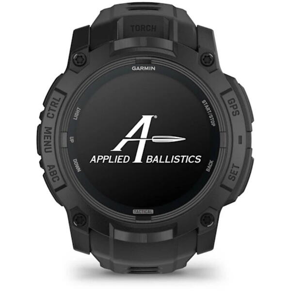 GARMIN CEAS INSTINCT.3 AMOLED TACTICAL BLACK CUREA NEAGRA 50MM