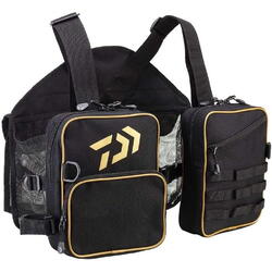 DAIWA VESTA GILET WADING BLACK-GOLD 46X38CM