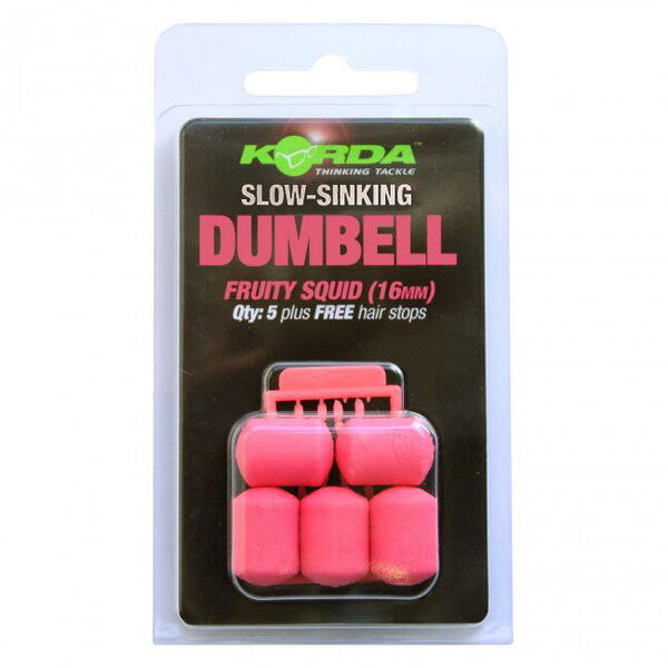 KORDA PORUMB ARTIF.SLOW SINK. DUMBELL FRUITY SQUID 16MM 5BUC/PL.