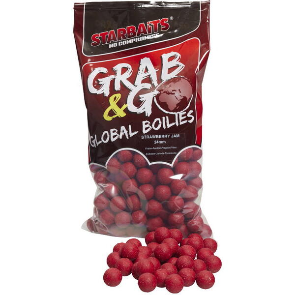 STARBAITS BOILIES G&G STRAWB JAM 24MM/2,5KG
