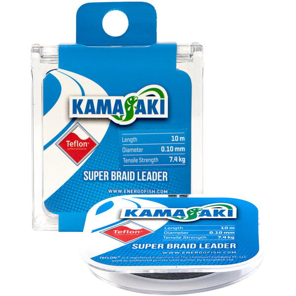 FIR ENERGOFISH KAMASAKI SUPER BRAID LEADER 010MM/7,4KG/10M