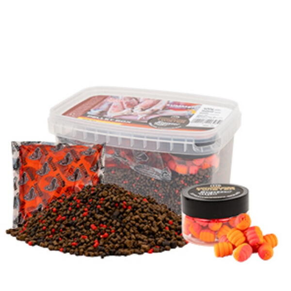 PELETE ENERGOFISH MIX SUMMER BOX SQUID+TWISTER SEPIA 400G/150ML