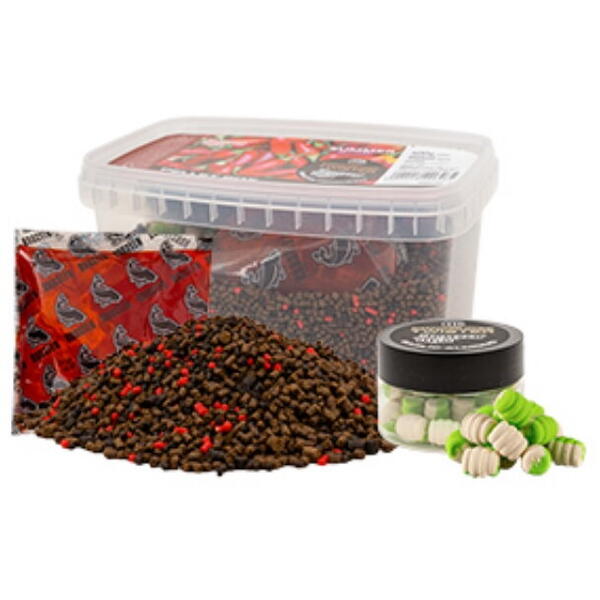 PELETE ENERGOFISH MIX SUMMER BOX SQUID+TWISTER CHILI-CARNATI 400G/150ML
