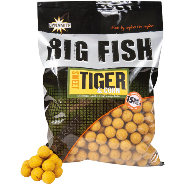 RAPALA BOILIES DYNAMITE BIG FISH SWEET TIGER&CORN 20MM/1KG