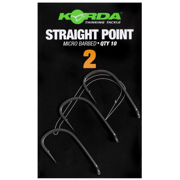 KORDA CARLIG STRAIGHT POINT BARBED NR.2 10BUC/PL