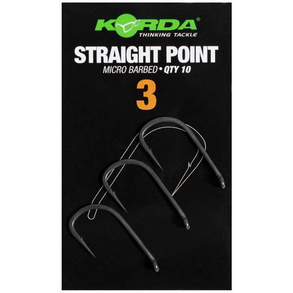 KORDA CARLIG STRAIGHT POINT BARBED NR.3 10BUC/PL