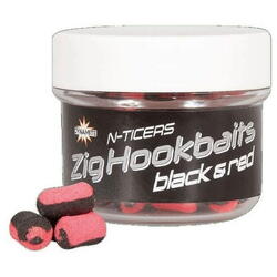 POP-UP DYNAMITE N-TICERS ZIG HOOKBAITS BLACK&RED