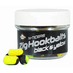 POP-UP DYNAMITE N-TICERS ZIG HOOKBAITS BLACK&YELLOW