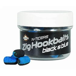 POP-UP DYNAMITE N-TICERS ZIG HOOKBAITS BLACK&BLUE