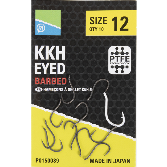 PRESTON INNOVATION CARLIG KKH EYED BARBED NR.16 10BUC/PL