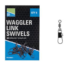 AGRAFA+VARTEJ PRESTON WAGGLER LINK SWIVELS 8BUC/PL