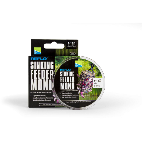 PRESTON INNOVATION FIR MONOFILAMENT REFLO SINKING FEEDER 018MM/1,81KG/150M
