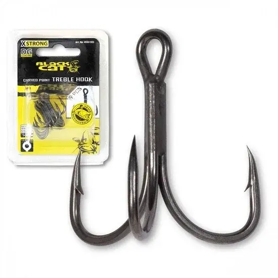 PRESTON INNOVATION ANCORA TRIPLA BLACK CAT DG COATING NR.2/0 5BUC/PL