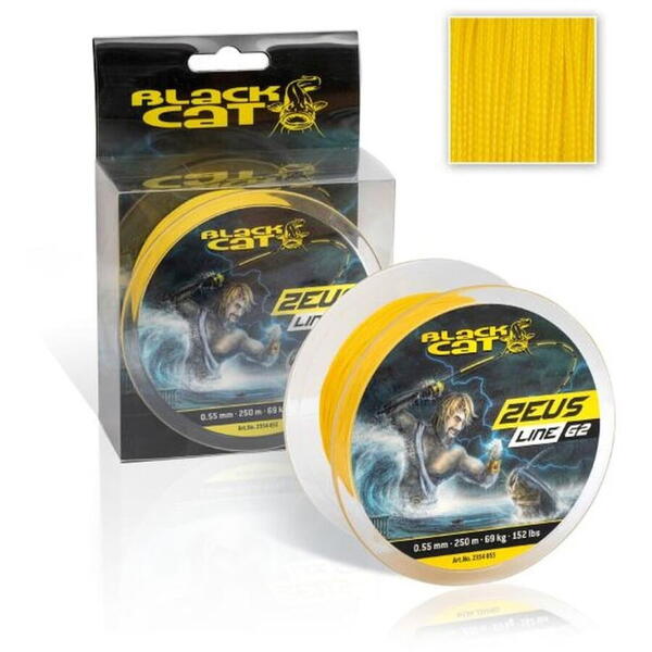 PRESTON INNOVATION FIR BLACK CAT ZEUS LINE G2 045MM/46KG/250M YELLOW