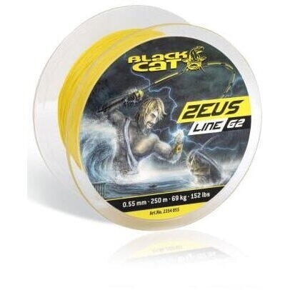 PRESTON INNOVATION FIR BLACK CAT ZEUS LINE G2 055MM/69KG/250M YELLOW