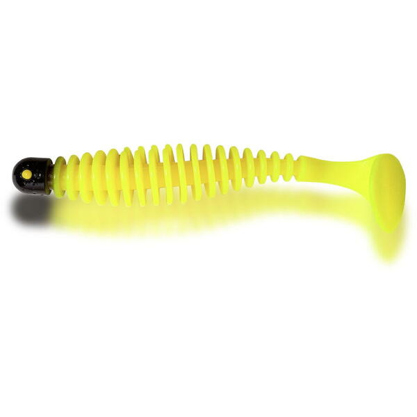 PRESTON INNOVATION SHAD BLACK CAT WORM SINKING 17CM/25G YELLOW ZOMBIE