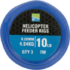 PRESTON INNOVATION MONTURA HELICOPTER FEEDER RIGS 028MM/4,54KG/7M 3BUC/PL