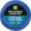 PRESTON INNOVATION MONTURA  FREE RUNNING FEEDER RIGS 028MM/4,54KG/7M 3BUC/PL