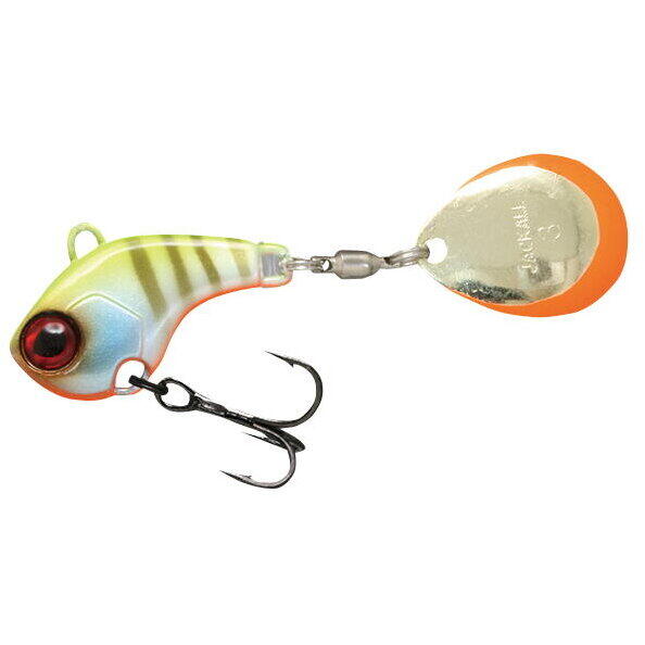 JACKALL SPINNER DERACOUP 3/8OZ CHARTREUSE BACK BLUEGILL STRIPE