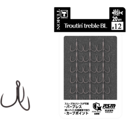 JACKALL ANCORA TRIPLA TIMON TROUTIN TREBLE BL 20P NR.12 20BUC/PL