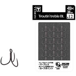 ANCORA TRIPLA TIMON TROUTIN TREBLE BL 20P NR.14 20BUC/PL