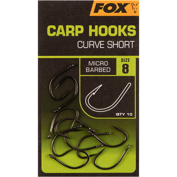 FOX CARLIG CURVE SHANK SHORT MICRO BARBED NR.2 10BUC/PL