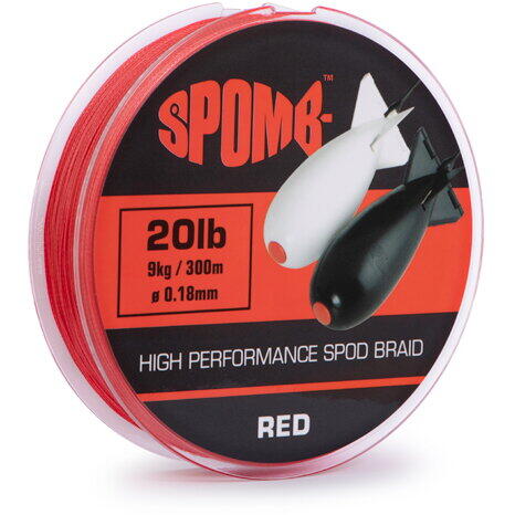 FOX FIR TEXTIL SPOMB BRAID 018MM/9KG/300M RED