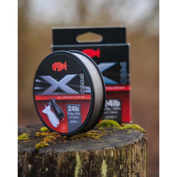 FOX FIR TEXTIL SPOMB BRAID 018MM/24LB/300M GREY