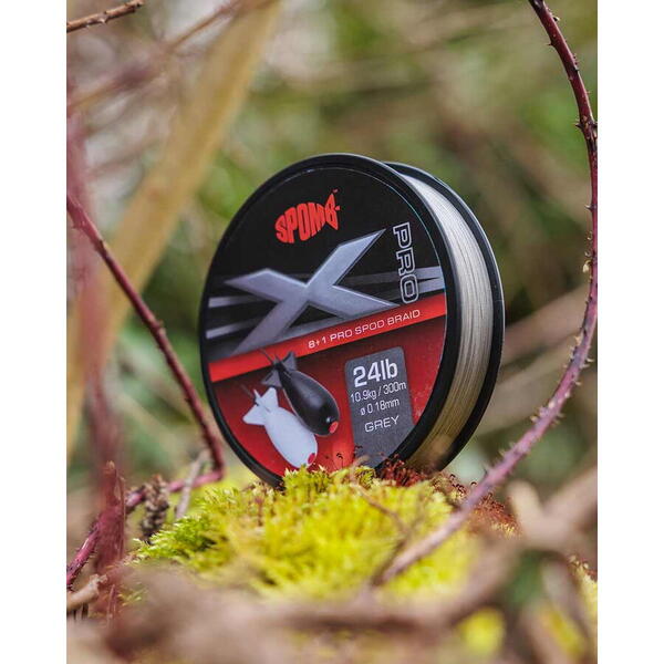 FOX FIR TEXTIL SPOMB BRAID 018MM/24LB/300M GREY