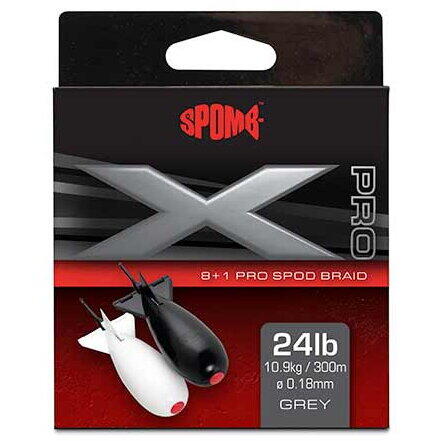 FOX FIR TEXTIL SPOMB BRAID 018MM/24LB/300M GREY