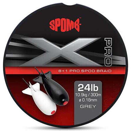 FOX FIR TEXTIL SPOMB BRAID 018MM/24LB/300M GREY