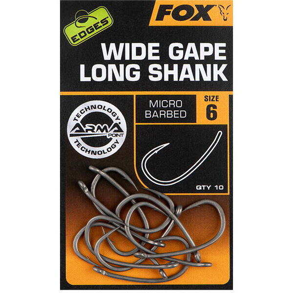 FOX CARLIG EDGES ARMAPOINT SUPER WIDE GAPE LONG SHANK NR.7 10BUC/PL