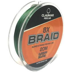 FIR CLAUMAR TEXTIL 8X SUPER BRAIN STRONG 012MM/10KG/20M