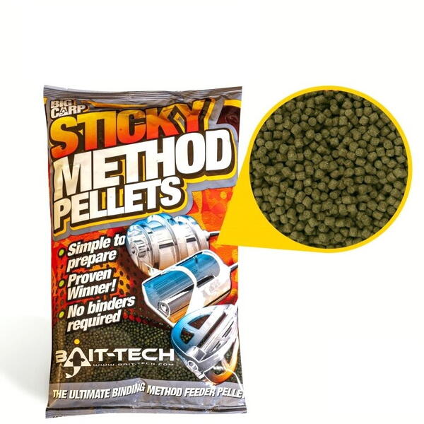 BAIT TECH MICROPELETE BAIT-TECH STICKY METHOD VERDE 700G