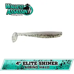 SHAD ELITE SHINER 10CM ALBINO HALO 8BUC/PL