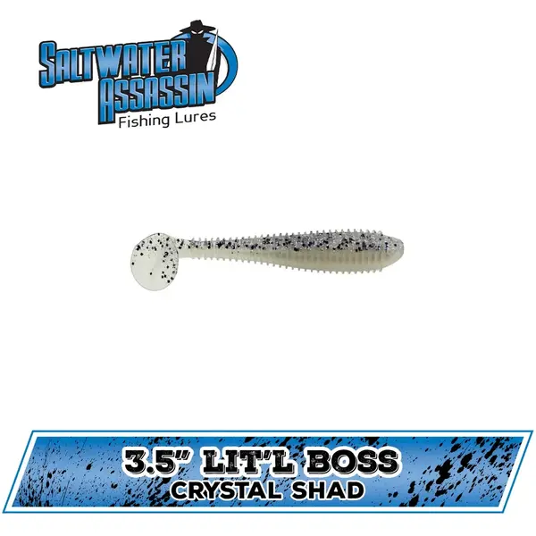 BASS ASSASSIN SHAD LIT L BOSS 9CM CRYSTAL 6BUC/PL