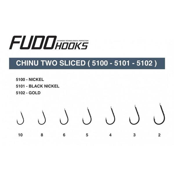 TACKLE ARENA CARLIG FUDO CHINU TWO SLICED CHTS-BN NR.8 11BUC/PL