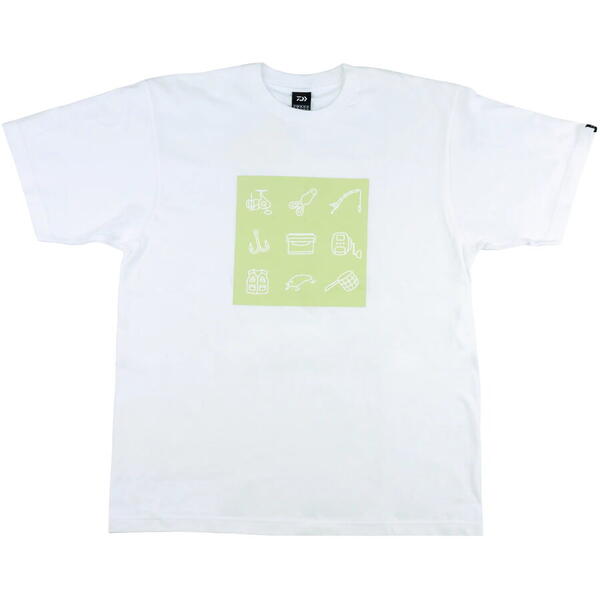 DAIWA TRICOU PRINT WHITE COTTON MAR.XL
