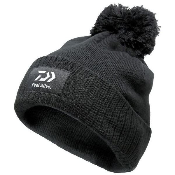 DAIWA CACIULA FEEL ALIVE BOBBLE HAT BLACK