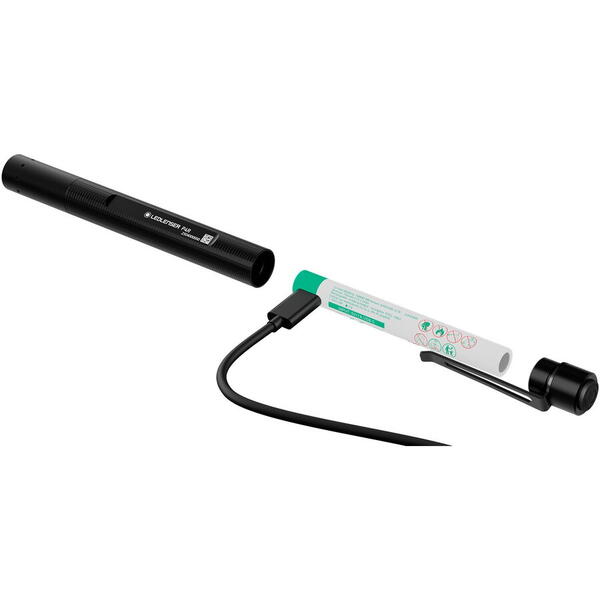 LEDLENSER LANTERNA P4R BLACK_BOX 300LM/LI-ION +CABLU USB