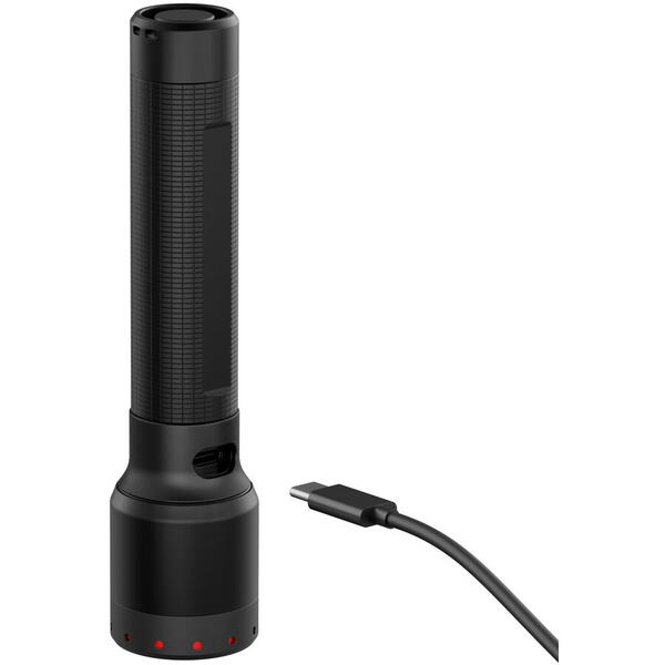 LEDLENSER LANTERNA P6R BLACK_BOX 1200LM/LI-ION +CABLU USB