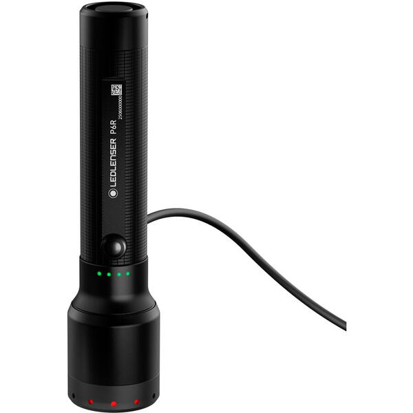 LEDLENSER LANTERNA P6R BLACK_BOX 1200LM/LI-ION +CABLU USB