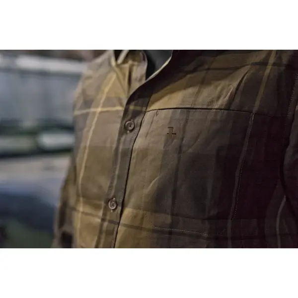 HARKILA CAMASA AKSE L/S WILLOW GREEN CHECK MAR.M