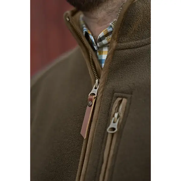 HARKILA JACHETA FLEECE SANDHEM DEMITASSE BROWN MAR.2XL