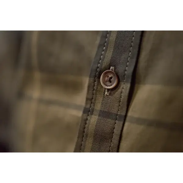 HARKILA CAMASA AKSE L/S SHADOW BROWN CHECK MAR.L