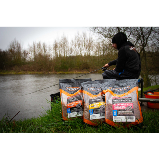 PRESTON INNOVATION PELETE SONUBAITS STIKI METHOD PELLET CHOCOLATE ORANGE 2MM