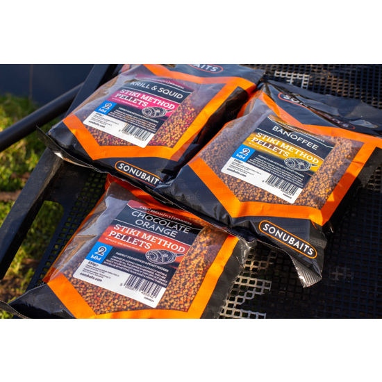 PRESTON INNOVATION PELETE SONUBAITS STIKI METHOD PELLET CHOCOLATE ORANGE 2MM