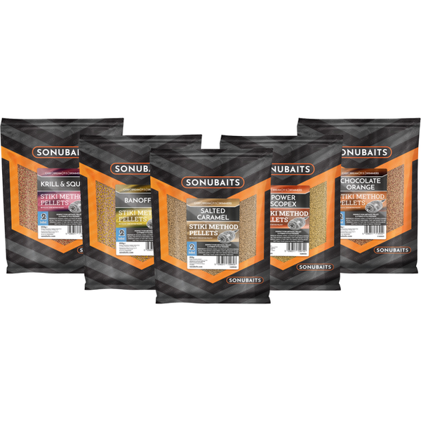 PRESTON INNOVATION PELETE SONUBAITS STIKI METHOD PELLET CHOCOLATE ORANGE 2MM