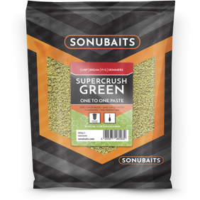 PRESTON INNOVATION PASTA SOLUBILA SONUBAITS ONE TO ONE PASTE SUPERCRUSH GREEN 500G