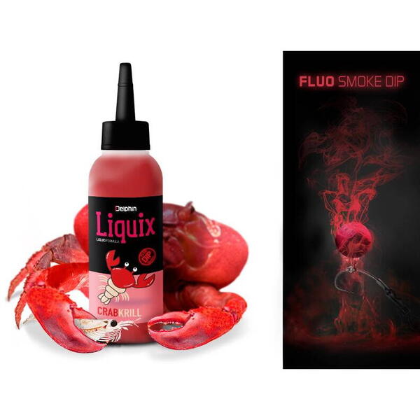 DELPHIN DIP FLUO D SNAX LIQUID X, 100ML CRAB KRILL